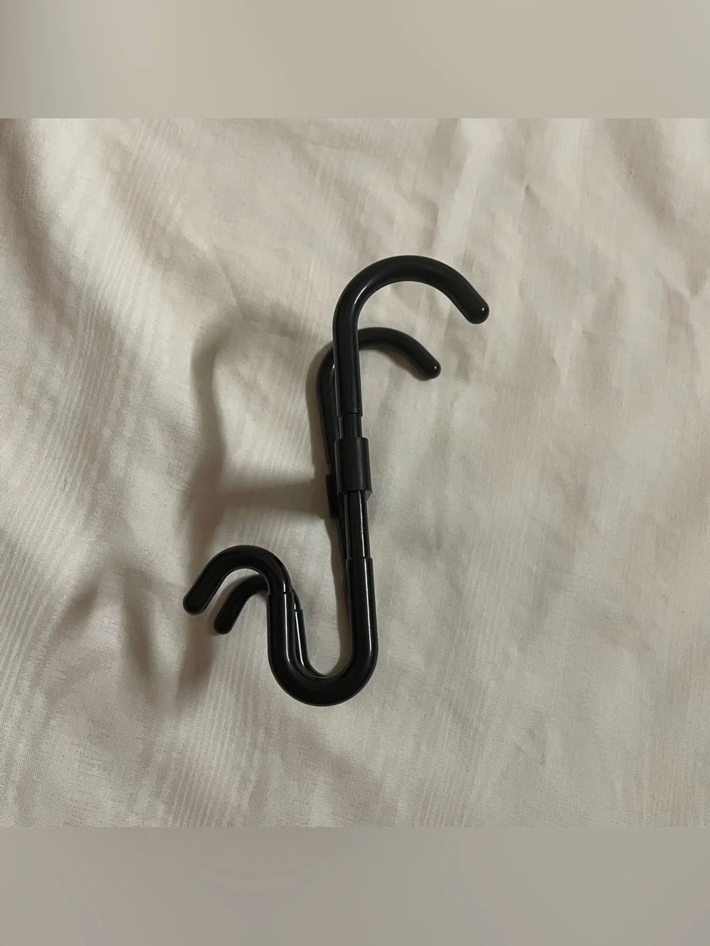 Small Black Plastic Storage Hook